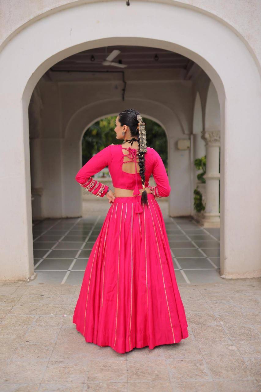 NAVRATRI LW 7145 Roman Pink Latest lehenga choli supplier